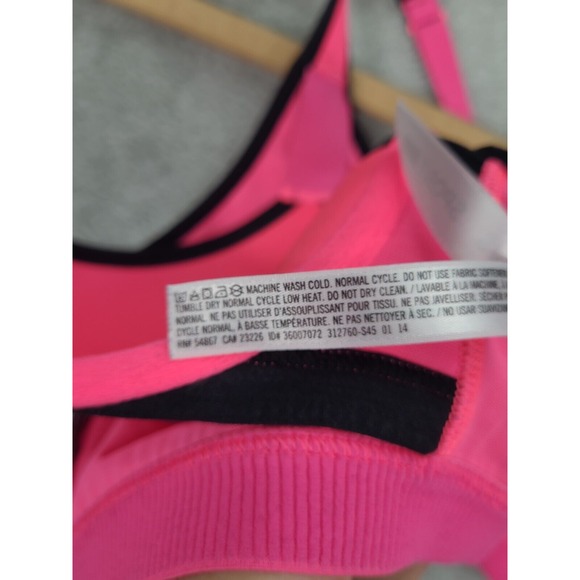 VS VICTORIA'S SECRET Sport Bra by‎ VSX~ Front-Close 34B Pink - Picture 8 of 11
